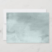 Invitation Eucalyptus | Baby shower de verdure aquarelle (Dos)