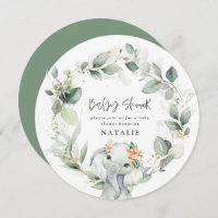 eucalyptus baby shower vert mignon invitat