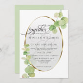 Invitation Eucalyptus BarefootBride™ Springtime moderne (Devant / Derrière)