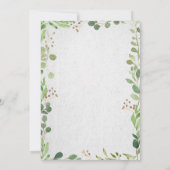 Invitation EUCALYPTUS & BERRY | Heureusement Jamais Après La (Dos)