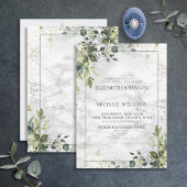 Invitation Eucalyptus Bleu Clair Vert Succulent Inv