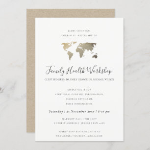 INVITATION EUCALYPTUS BLUSH ROSE KRAFT GRAY ATELIER ÉVÉNEMENT
