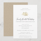 INVITATION EUCALYPTUS BLUSH ROSE KRAFT NOIR ATELIER ÉVÉNEMENT (Devant / Derrière)