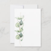 Invitation Eucalyptus Botanical Greenery 40e fête d'anniversa (Dos)