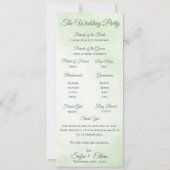 Invitation Eucalyptus Botanical Wedding Ceremony Program (Dos)