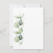 Invitation Eucalyptus botanique 60e anniversaire fête de verd (Dos)