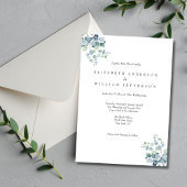 Invitation Eucalyptus Botanique Élégant Mariage formel