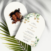 Invitation Eucalyptus Botanique Mariage de verdure et d'arc d