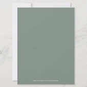 Invitation Eucalyptus Bouquet Mariage Diner Manu (Dos)