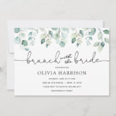 Invitation Eucalyptus Brunch avec l'invitation de la douche d (Devant)