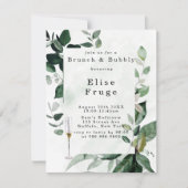 Invitation Eucalyptus Brunch et Bubbly Invitat (Devant)