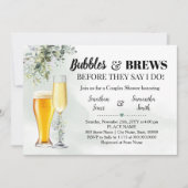 Invitation Eucalyptus bulles de verdure et brasse douche (Devant)