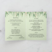 Invitation Eucalyptus Cadre Vert Or Feuillage Aquarelle (Intérieur)