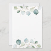 Invitation Eucalyptus C'est un garçon Baby shower Editable In (Dos)