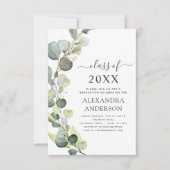 Invitation Eucalyptus Classe De Graduation De Verdure De 2023 (Devant)