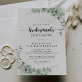 Invitation Eucalyptus Classique Bridesmaids Luncheon Douche