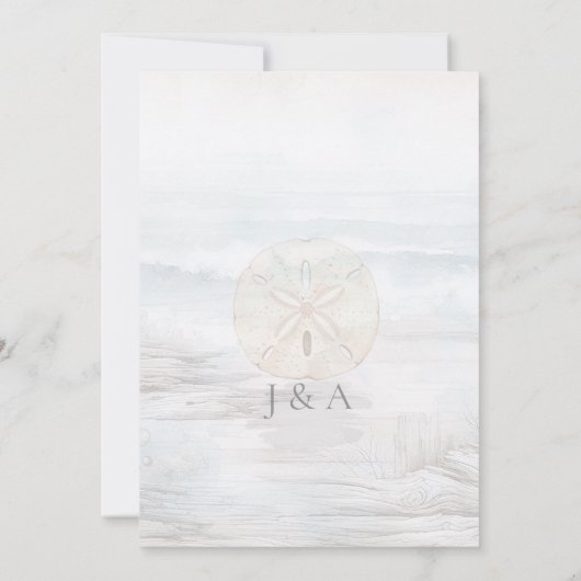 Invitation Eucalyptus côtier Sauvegarder la date (Dos)