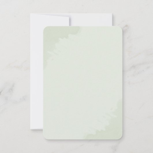 Invitation Eucalyptus Couples de feuillage Baby shower d'atte (Dos)