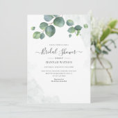 Invitation Eucalyptus de verdure Fête de mariage Florale (Debout devant)