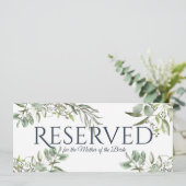 Invitation Eucalyptus de verdure réservé (Debout devant)