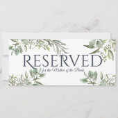 Invitation Eucalyptus de verdure réservé (Devant)