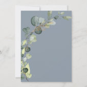 Invitation Eucalyptus Dusty Blue Bridal Brunch Douche (Dos)