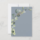 Invitation Eucalyptus Dusty Blue Bridal Brunch Douche (Dos)