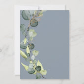 Invitation Eucalyptus Dusty Blue Sage Green Mariage or (Dos)