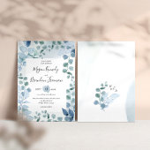 Invitation Eucalyptus Dusty Mariage de feuillage