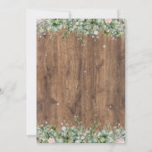 Invitation Eucalyptus Dusty Rose Save the Date | Végétalisati (Dos)