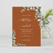 Invitation Éucalyptus économique (Debout devant)