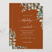 Invitation Éucalyptus économique (Devant / Derrière)