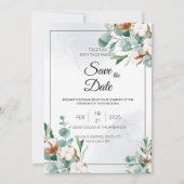 Invitation Eucalyptus et Coton Bliss (Devant)
