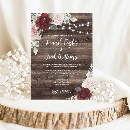 Invitation Eucalyptus et Mariage rustique Bourgogne