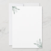 Invitation Eucalyptus Fête des mariées aquarelle (Dos)