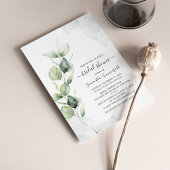 Invitation Eucalyptus Fête des mariées botanique verte