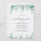 Invitation Eucalyptus Fête des mariées Brunch verdoyante (Devant)