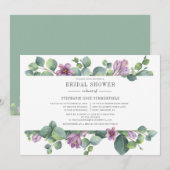 Invitation Eucalyptus Fête des mariées de feuillage (Devant / Derrière)