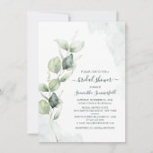 Invitation Eucalyptus Fête des mariées de feuillage (Devant)