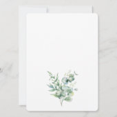 Invitation Eucalyptus Fête des mariées Jeu de Bingo (Dos)