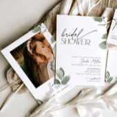 Invitation Eucalyptus Fête des mariées Sage Vert