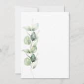 Invitation Eucalyptus fête du 40e anniversaire (Dos)