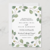 Invitation Eucalyptus Feuillage Mariage traditionnel (Devant)