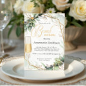 Invitation Eucalyptus Feuille Brunch et Bubbly
