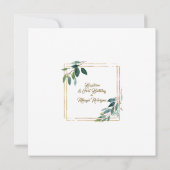 Invitation Eucalyptus Feuille Espagnol Garçon 1er Anniversair (Dos)