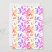 Invitation Eucalyptus Feuilles Art Abstrait rose Mariage mode (Dos)