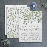 Eucalyptus Fine Art Calligraphy Style Mariage