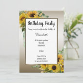 INVITATION EUCALYPTUS FLORAL BOTANIQUE BRONZE (Debout devant)