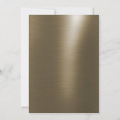 INVITATION EUCALYPTUS FLORAL BOTANIQUE BRONZE (Dos)