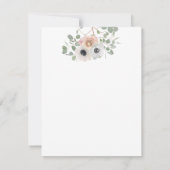Invitation Eucalyptus Floral Pampas Baby shower de script en  (Dos)